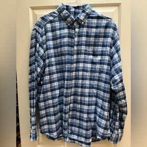 Vineyard Vines Navy and White Checkered Shirt
